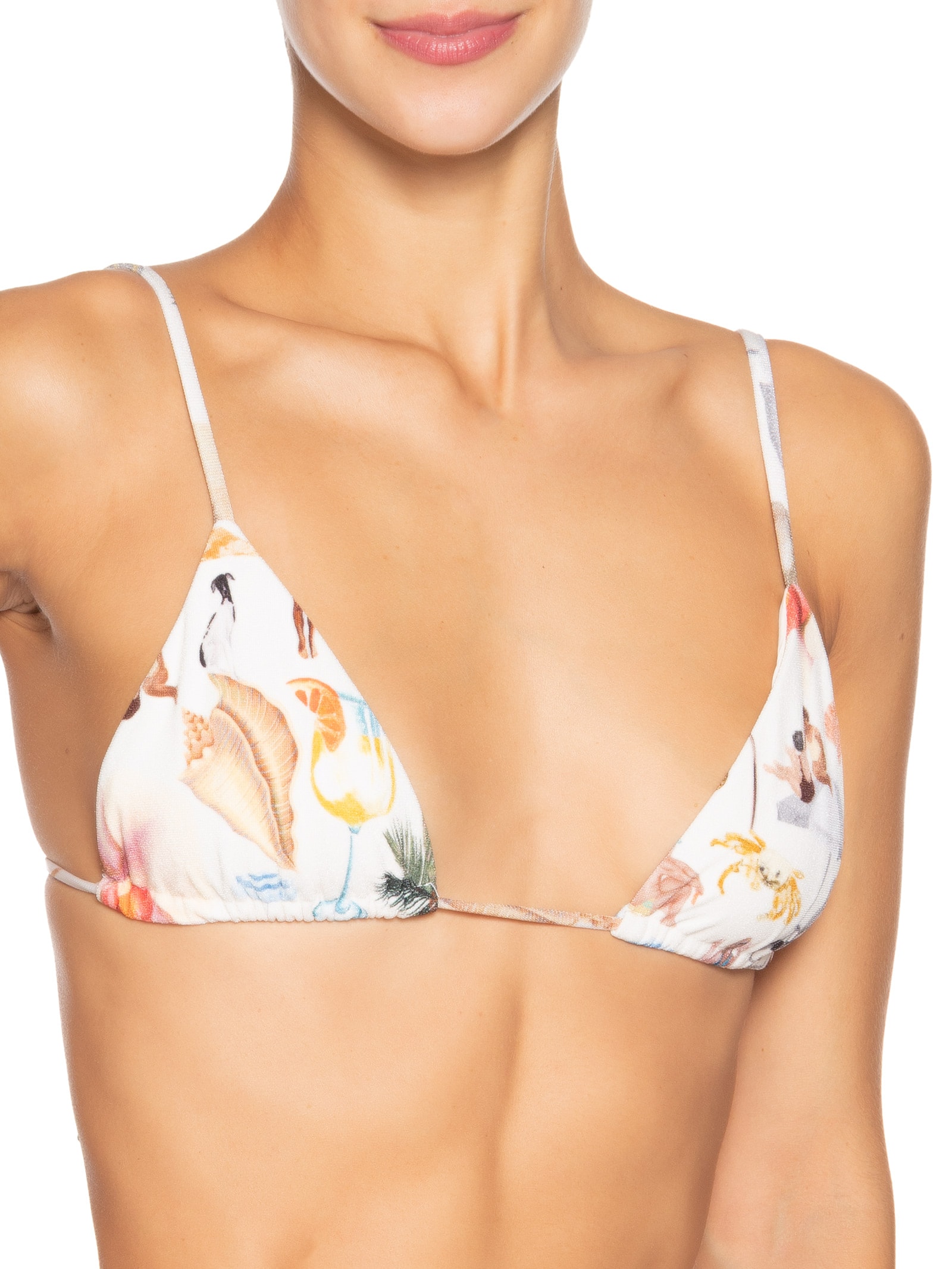 Biquíni Lacinho Colagem Carioca Branco Farm Praia