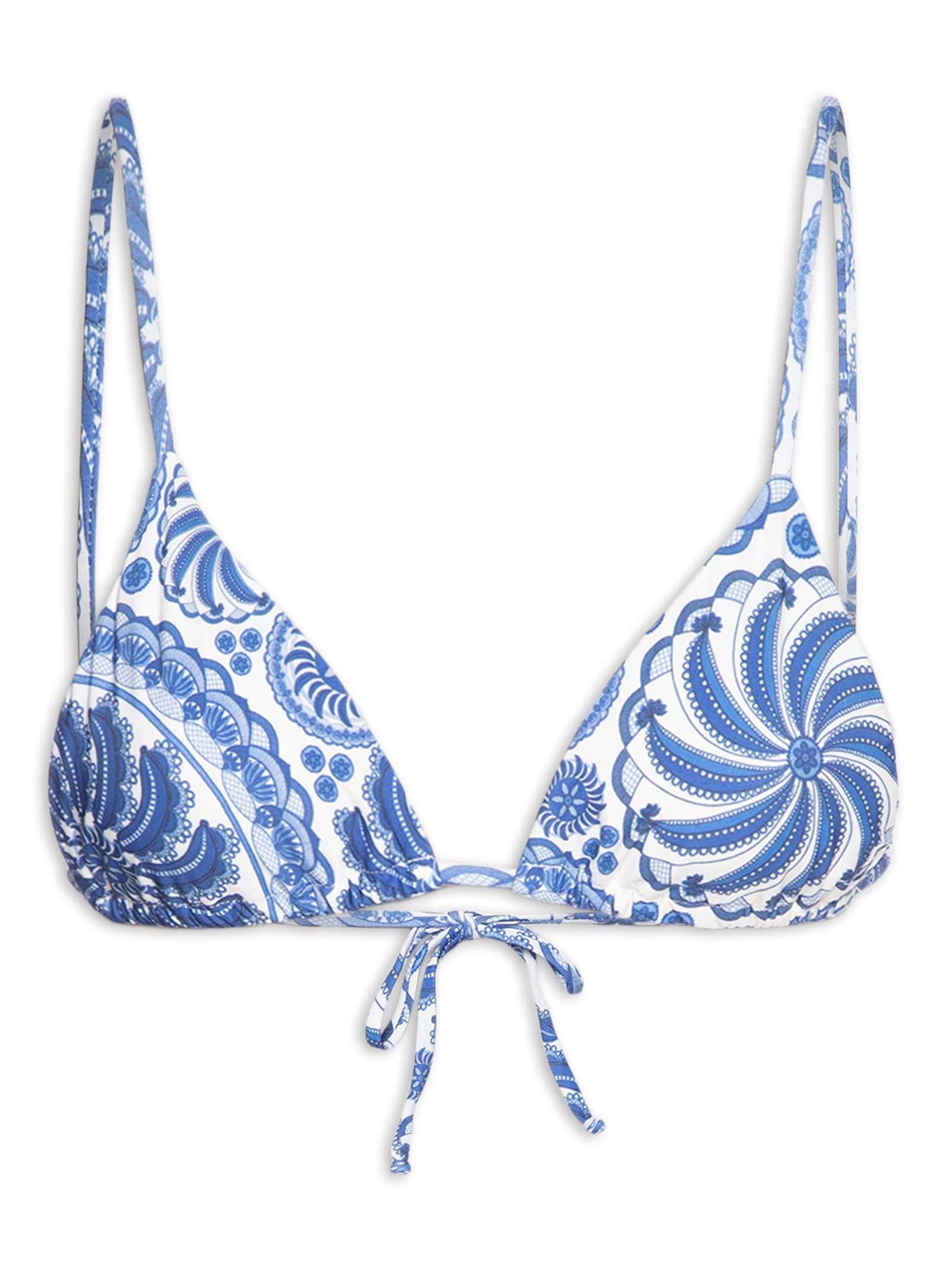 Biquini Lacinho Delicadeza De Banana Azul Farm Praia