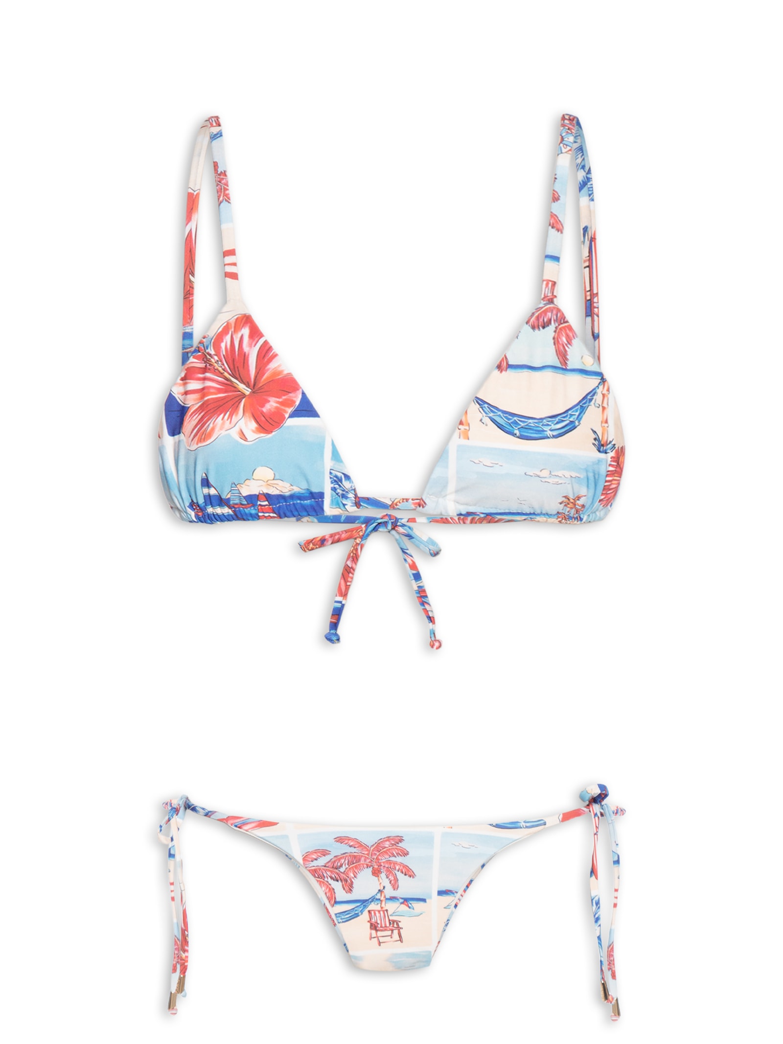 Biquíni Lacinho Diário De Verão Branco Farm Praia