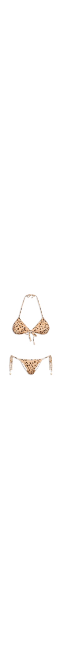 Biquíni Lacinho Double Concha Pintada - Animal Print