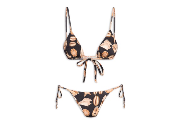 Biquíni Lacinho Double Conchas - Preto