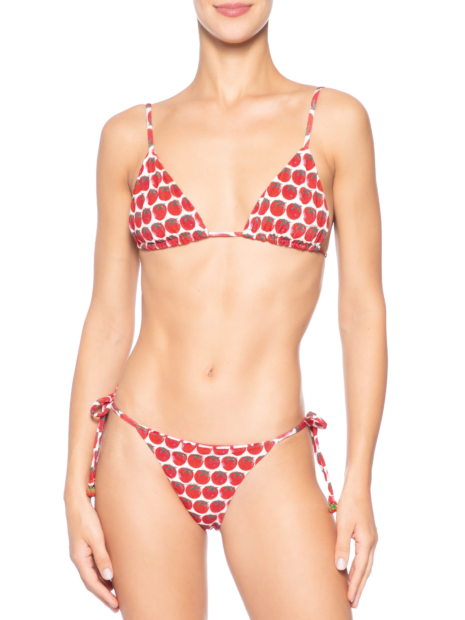 Biquíni Lacinho Double Tomatinhos Vermelho Farm Praia