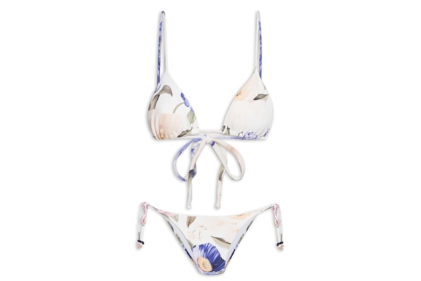 Biquíni Lacinho Floral Lola - Branco