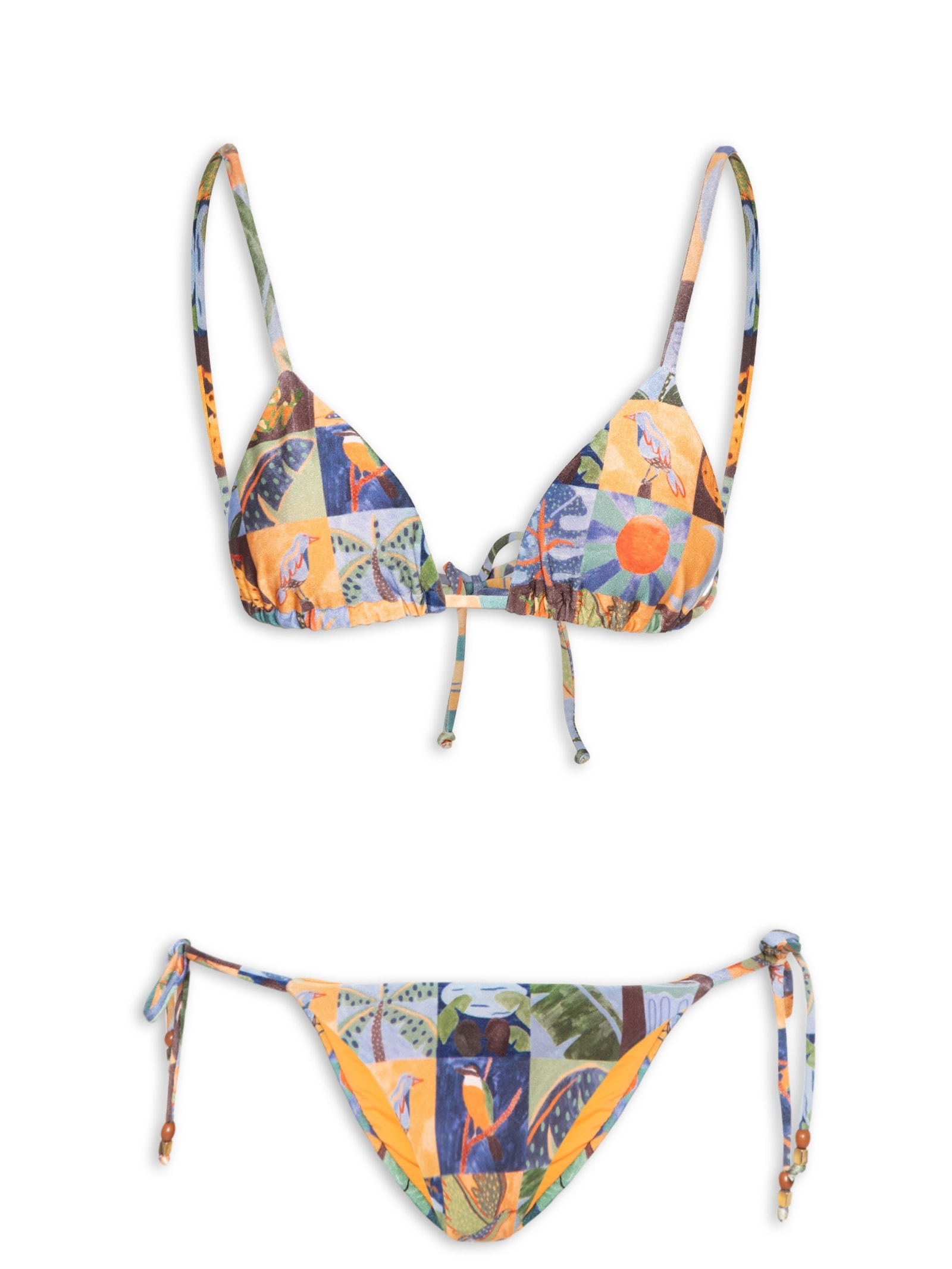 Biquíni Lacinho Lago Do Amor Azul Farm Praia