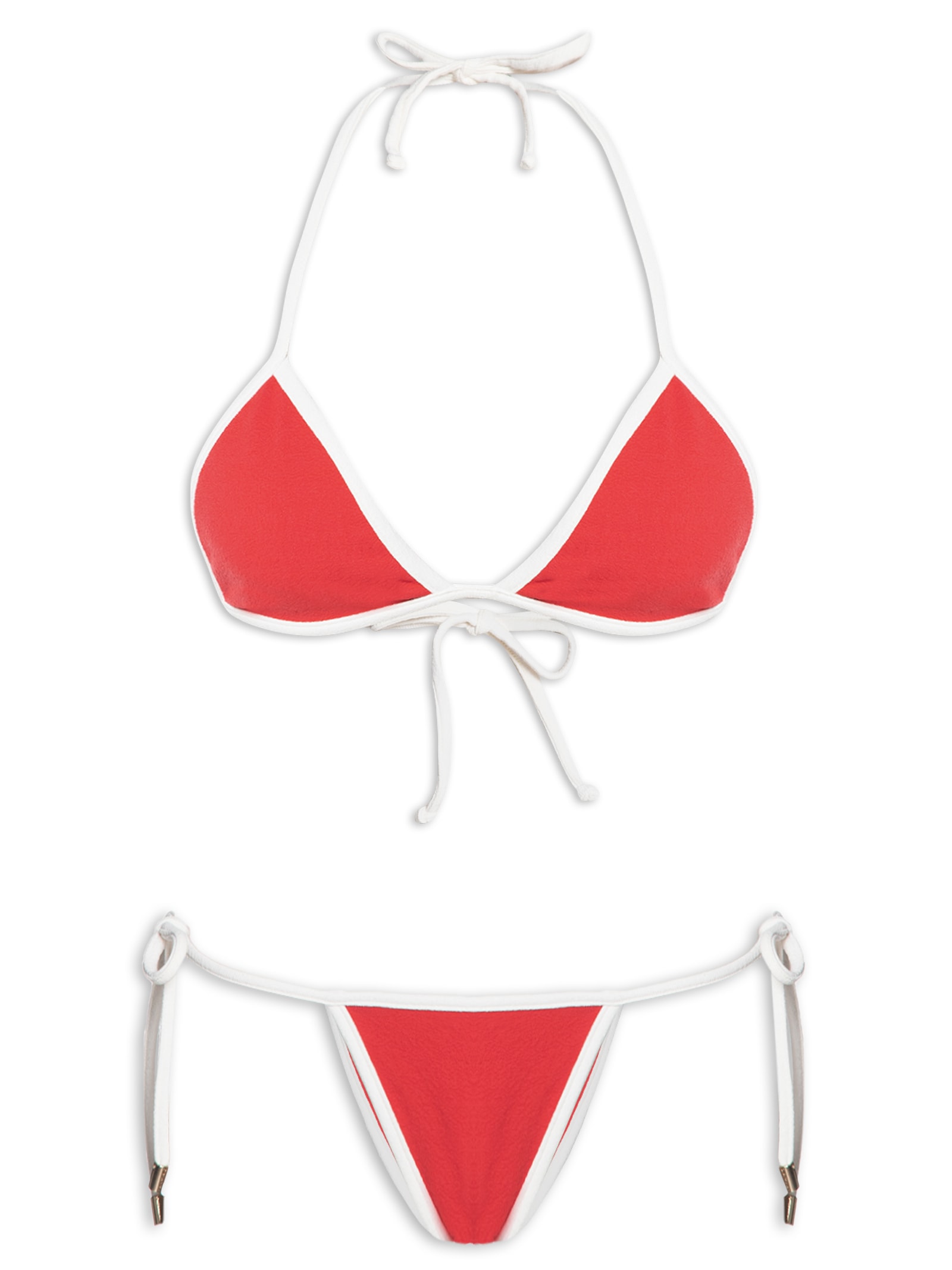 Biquíni Lacinho Liso Vermelho Farm Praia