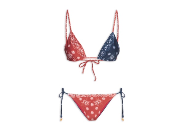 Biquíni Lacinho Loc Bandana Jardi - Vermelho