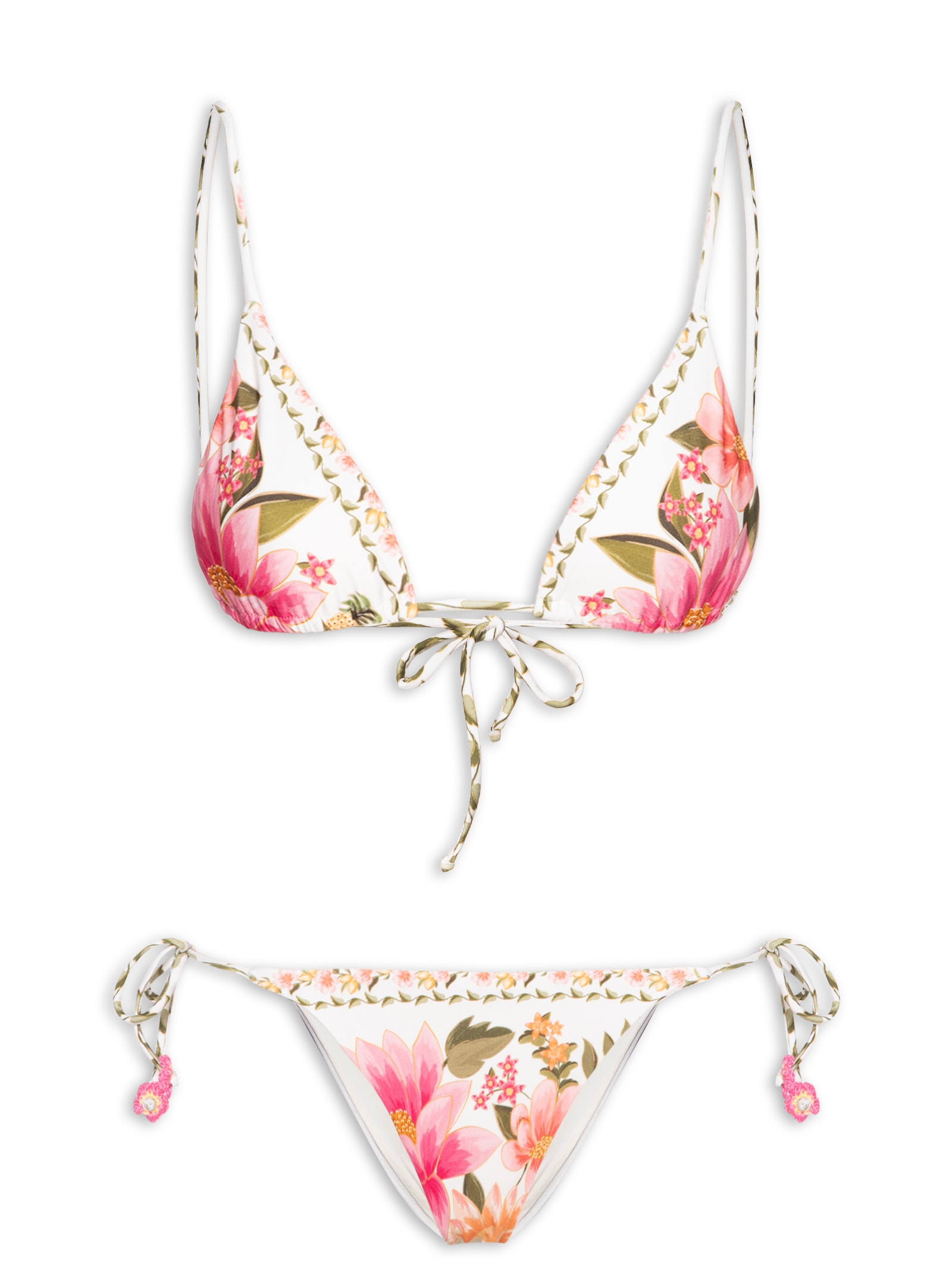 Biquíni Lacinho Localizado Carolina Off White Farm Praia