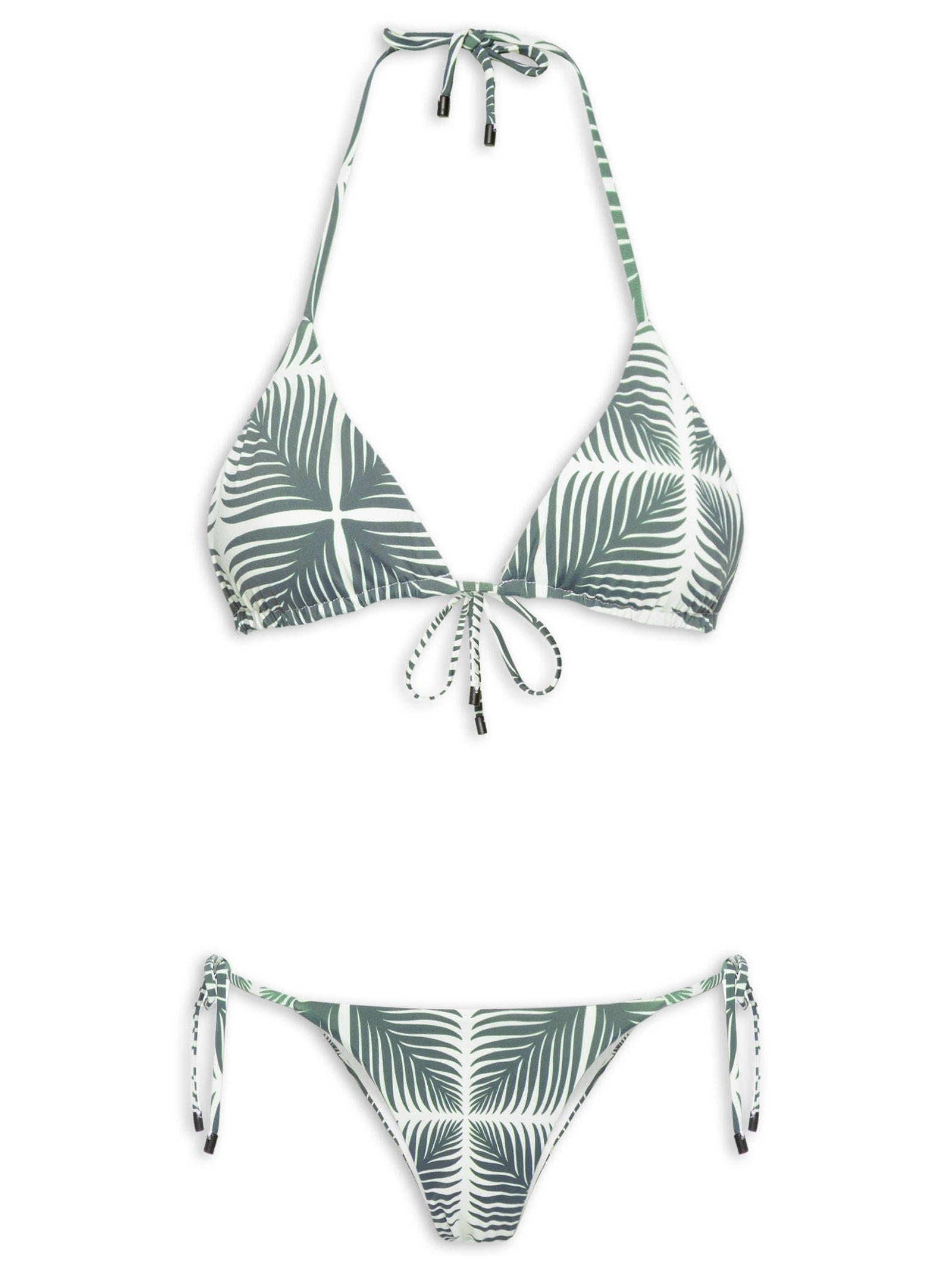 Biquíni Lacinho Palm Square Branco Osklen
