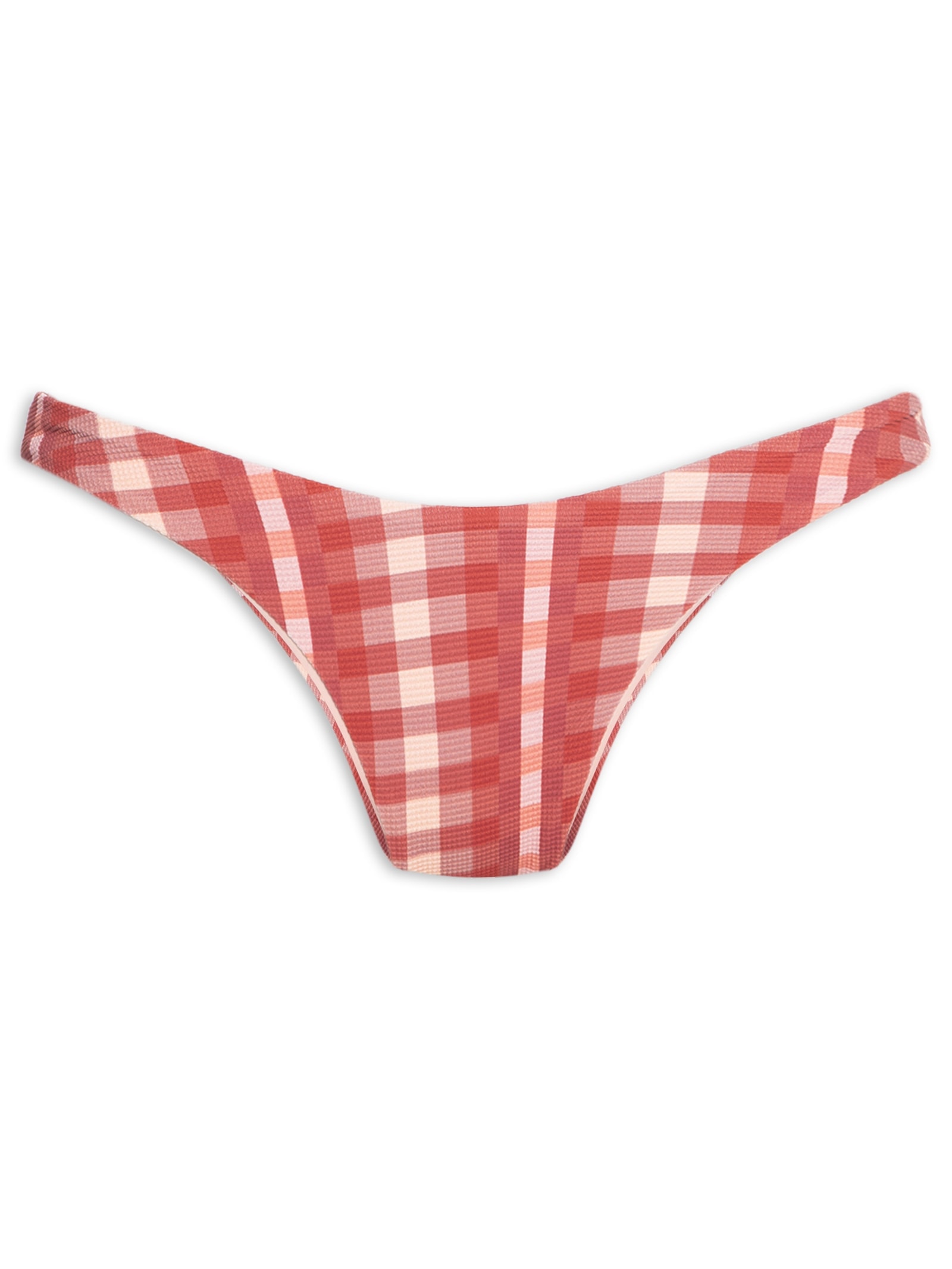 Biquíni Laço Xadrez Trancoso Vermelho Farm Praia