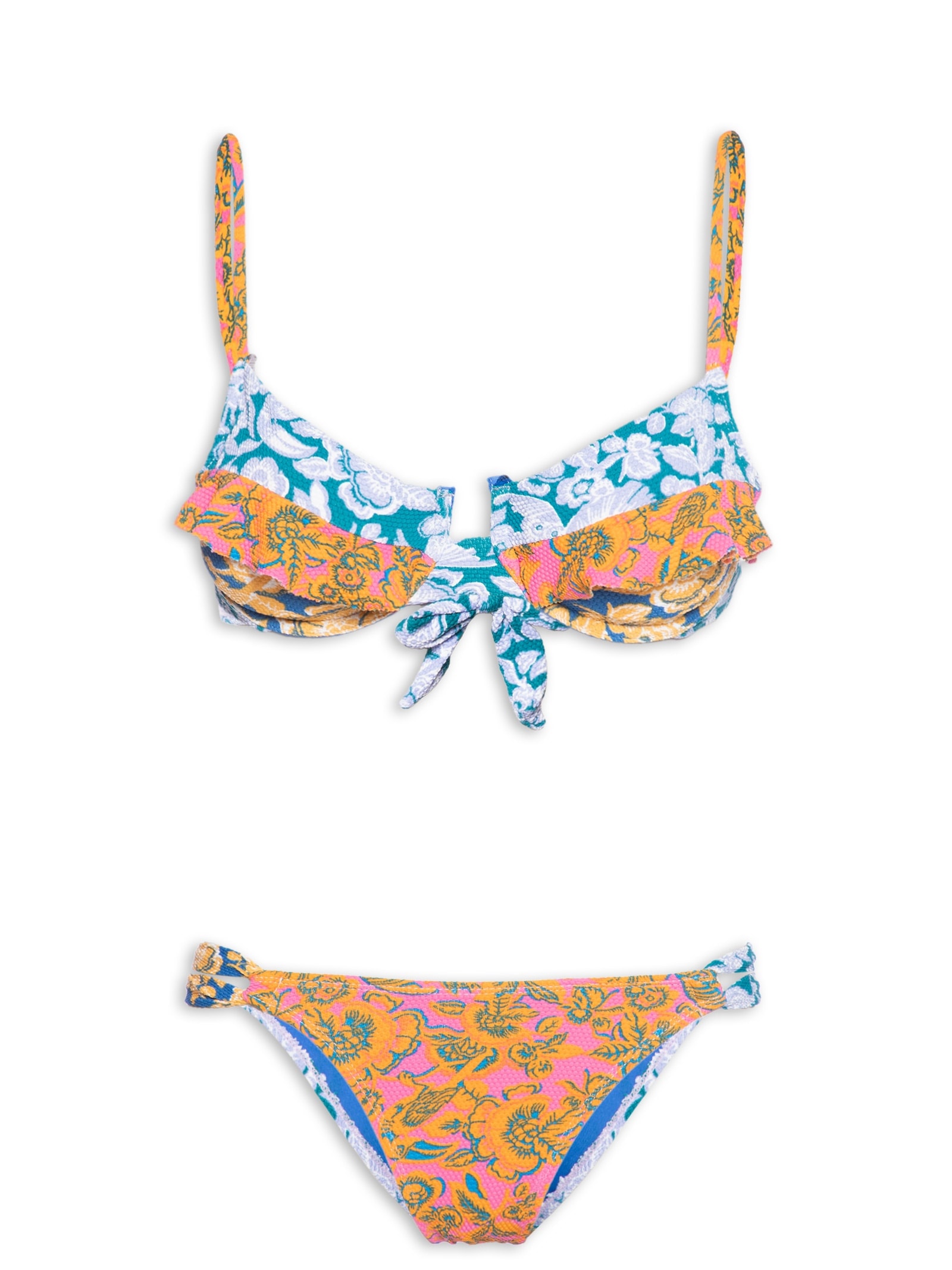 Biquini Meia Taça Estampado Azul Mktbeach