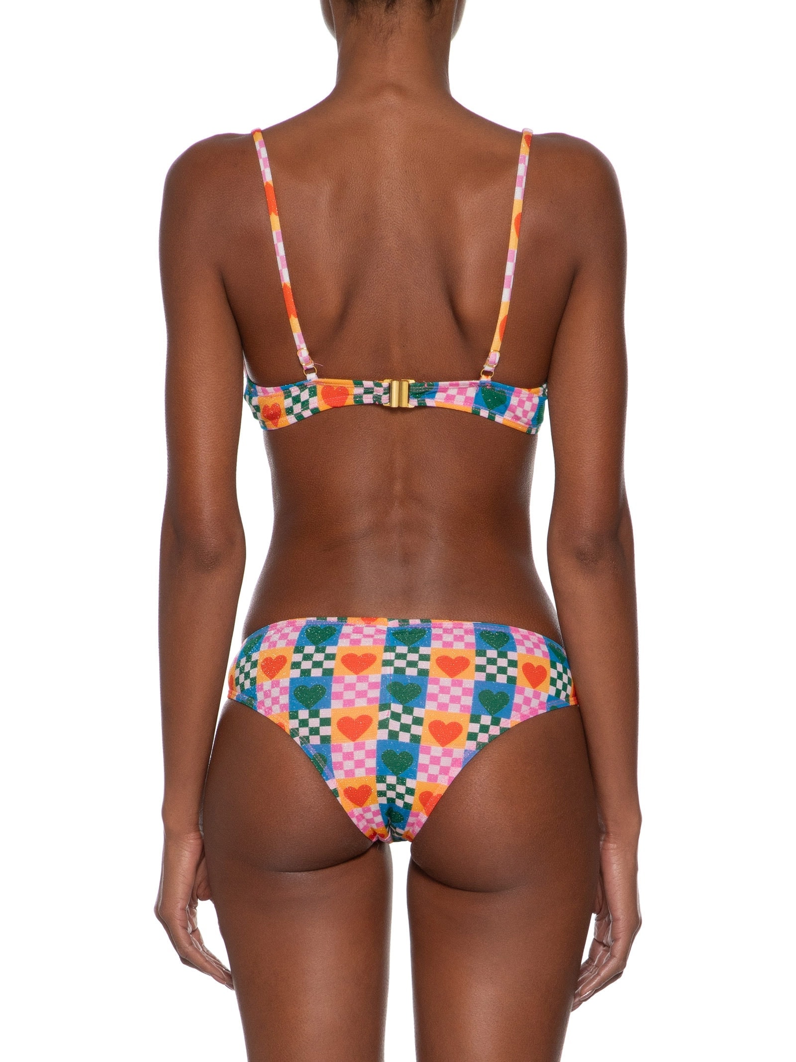 Biquíni Meia Taça Estampado Rosa Mktbeach