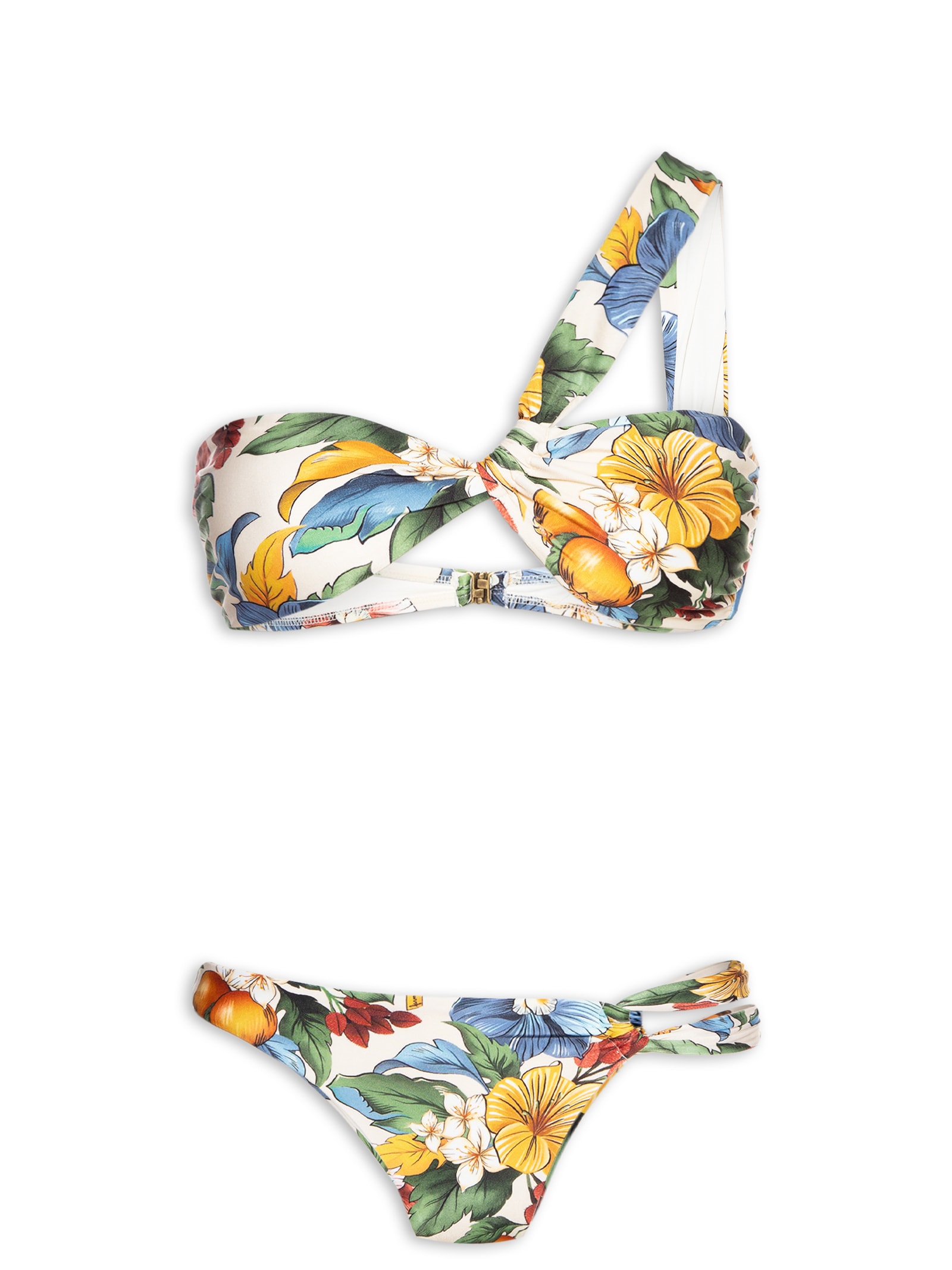Bíquini Ombro Tropicalzinho Amarelo Farm Praia