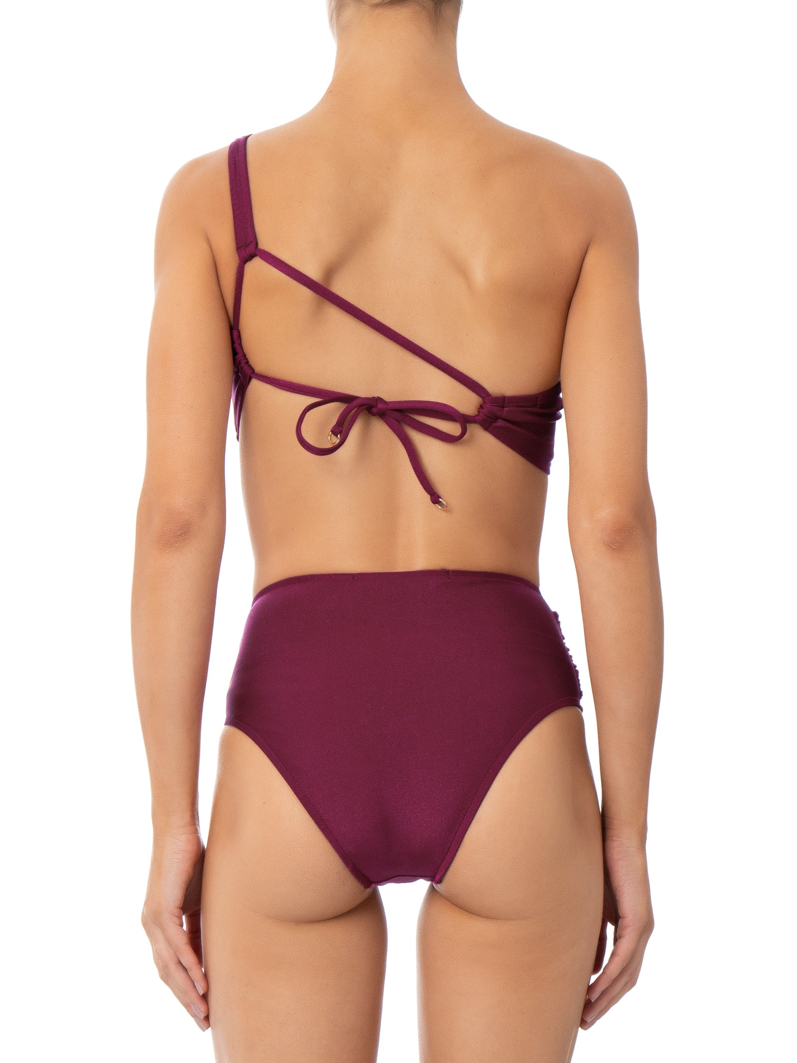 Biquíni Ombro Único com Hot Pants Vermelho '2Essential