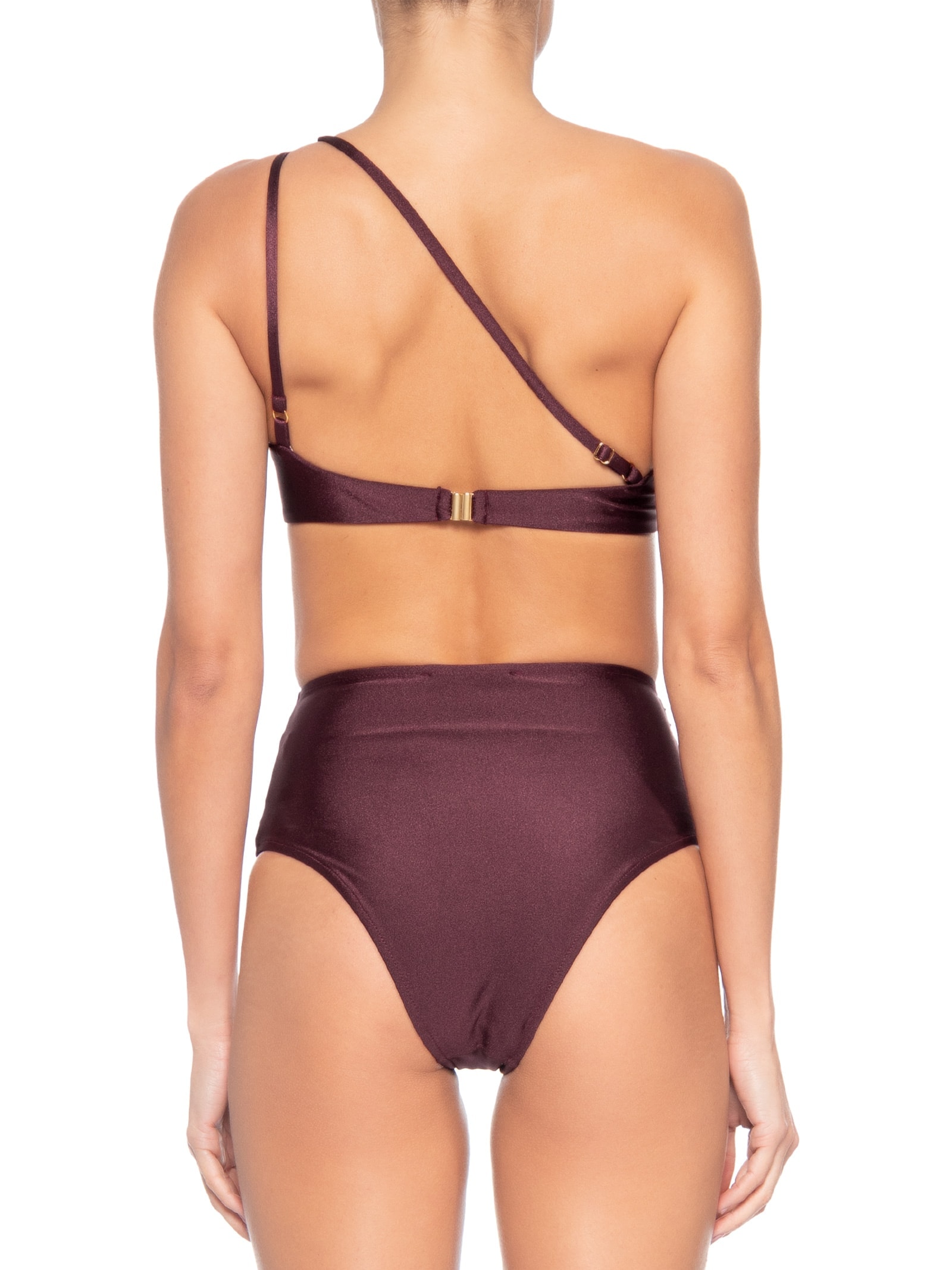 Biquíni Ombro Único E Calcinha Hot Pants Vermelho '2Essential