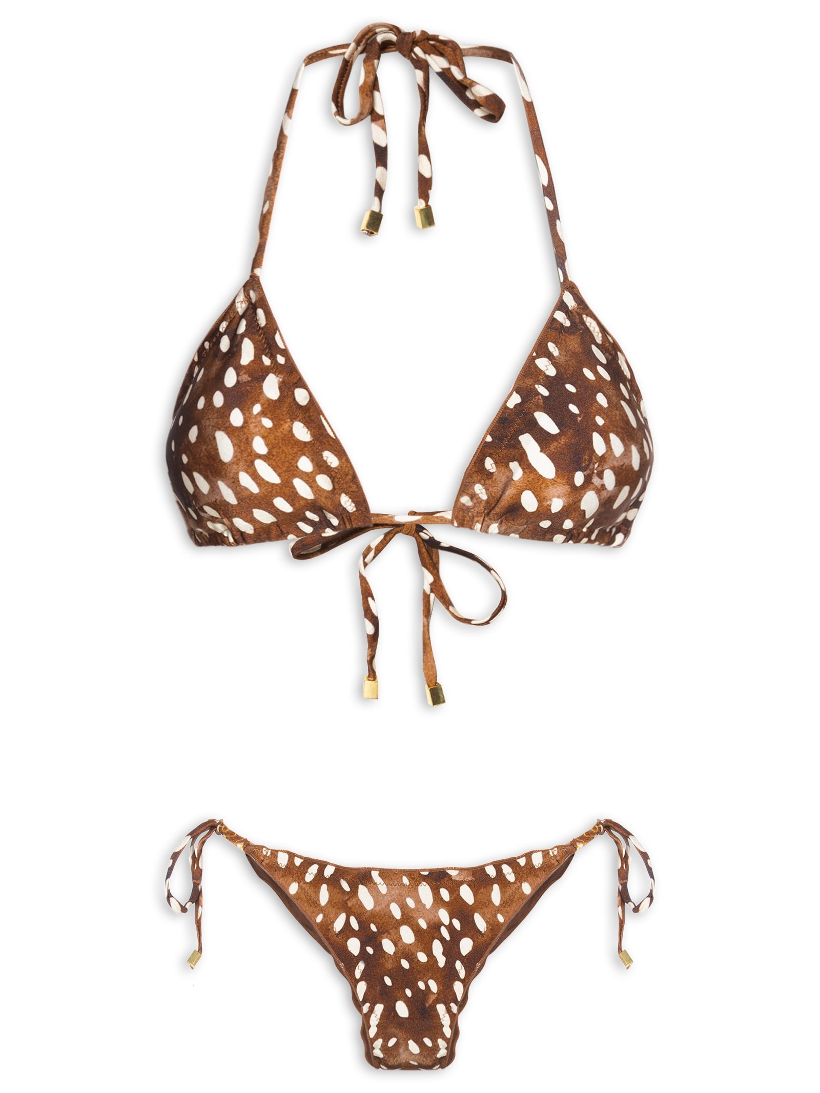 Biquíni Ripple Estampado Marrom Mktbeach