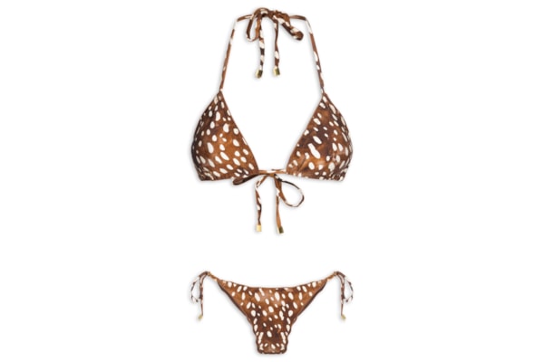 Biquíni Ripple Estampado - Marrom