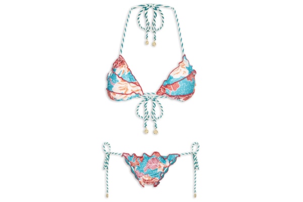 Biquíni Ripple Floral - Azul