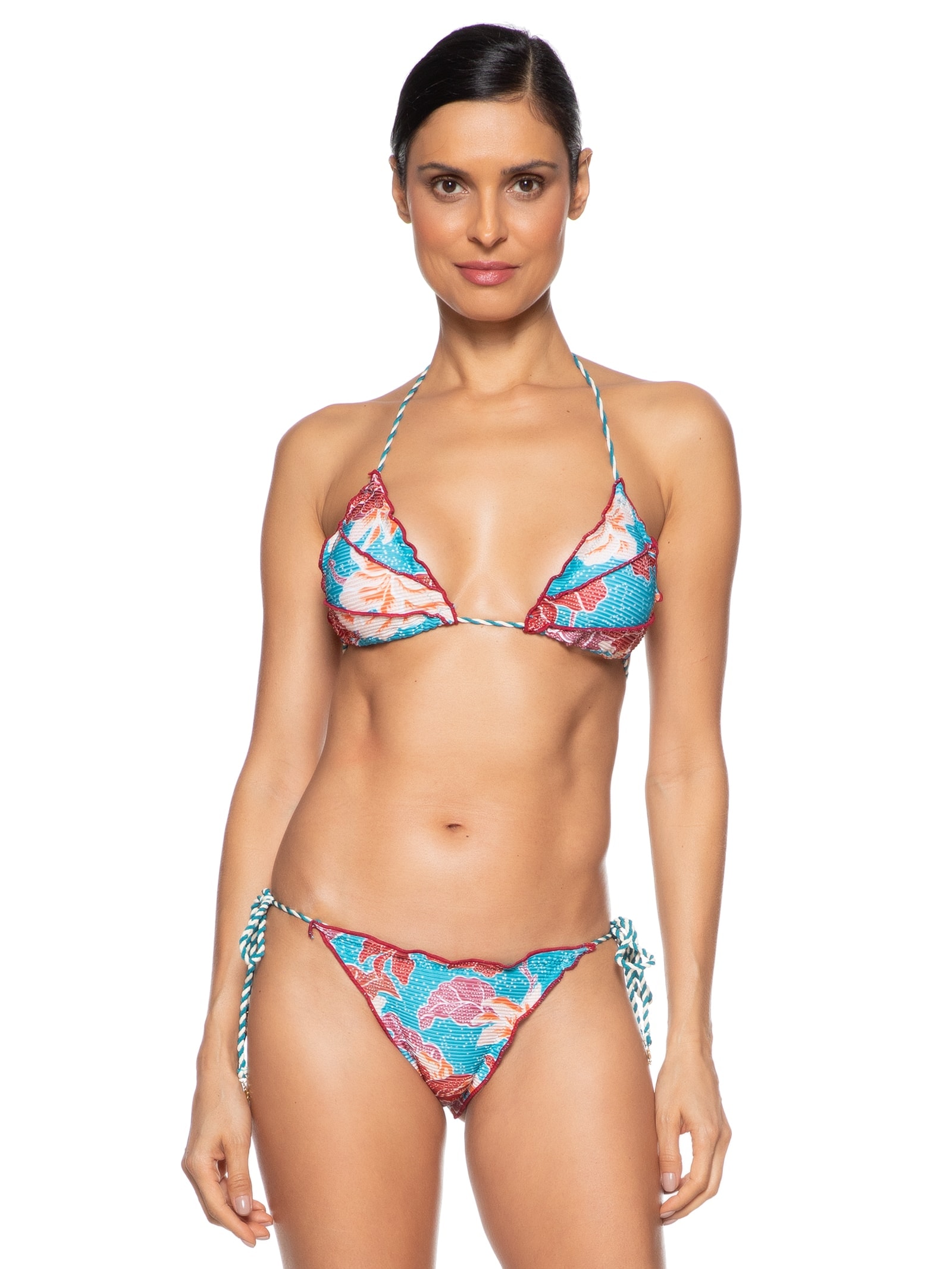 Biquíni Ripple Floral Azul Mktbeach