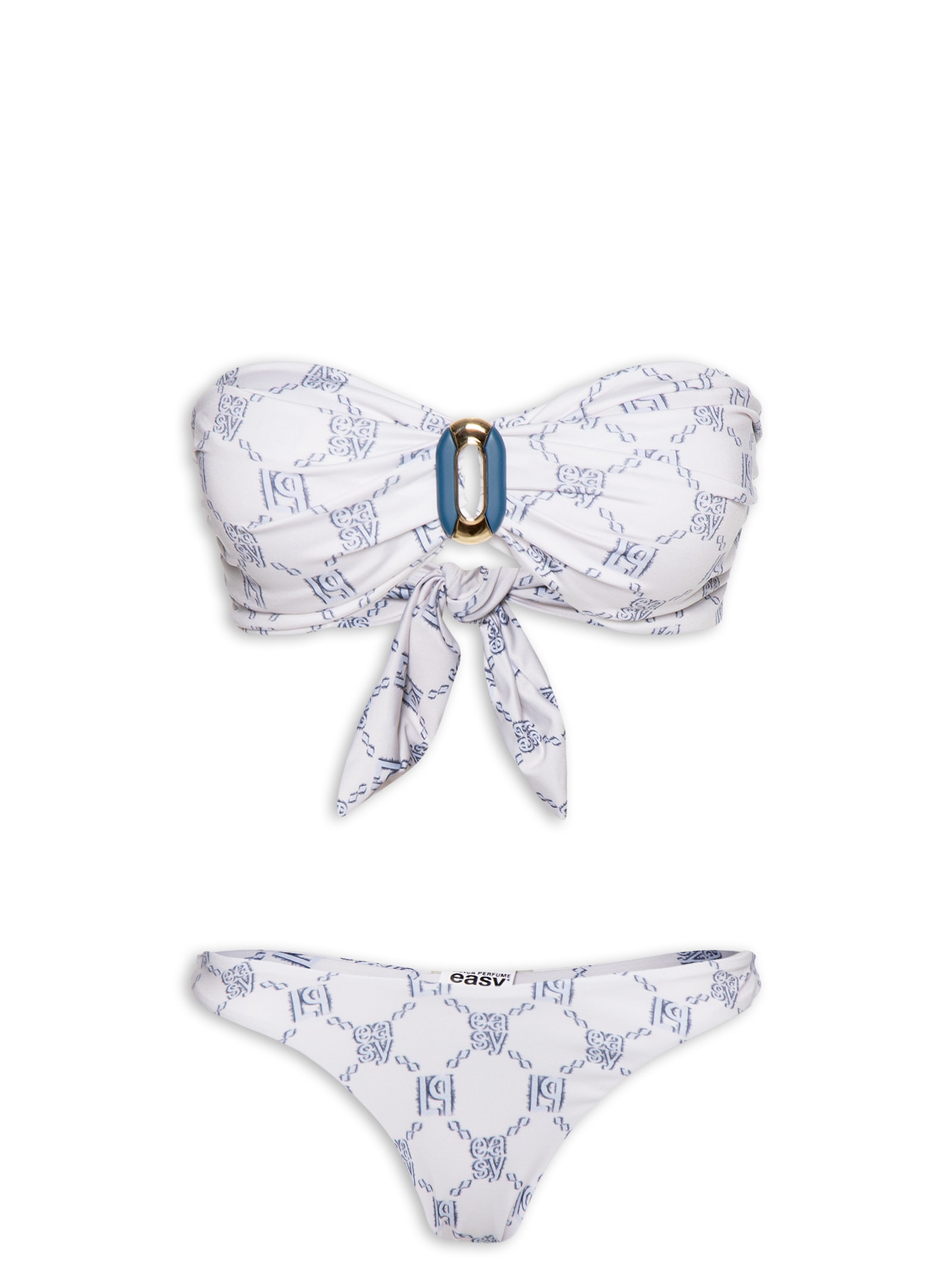 Biquíni Sem Alças Asa Delta Estampado – Azul Lança Perfume