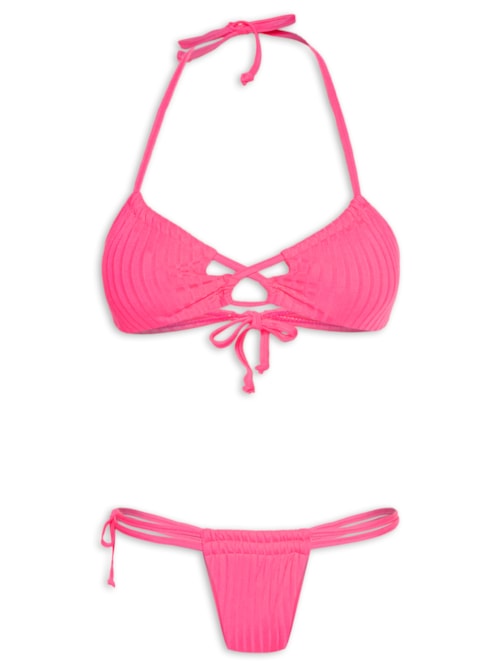 Biquini Texturizado – Rosa