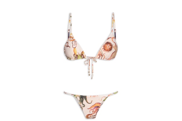 Biquini Tri Fig Fundo Do Mar - Off White