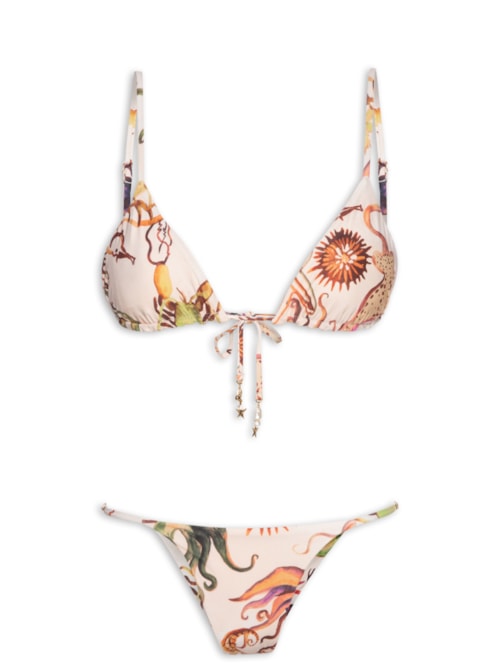 Biquini Tri Fig Fundo Do Mar – Off White