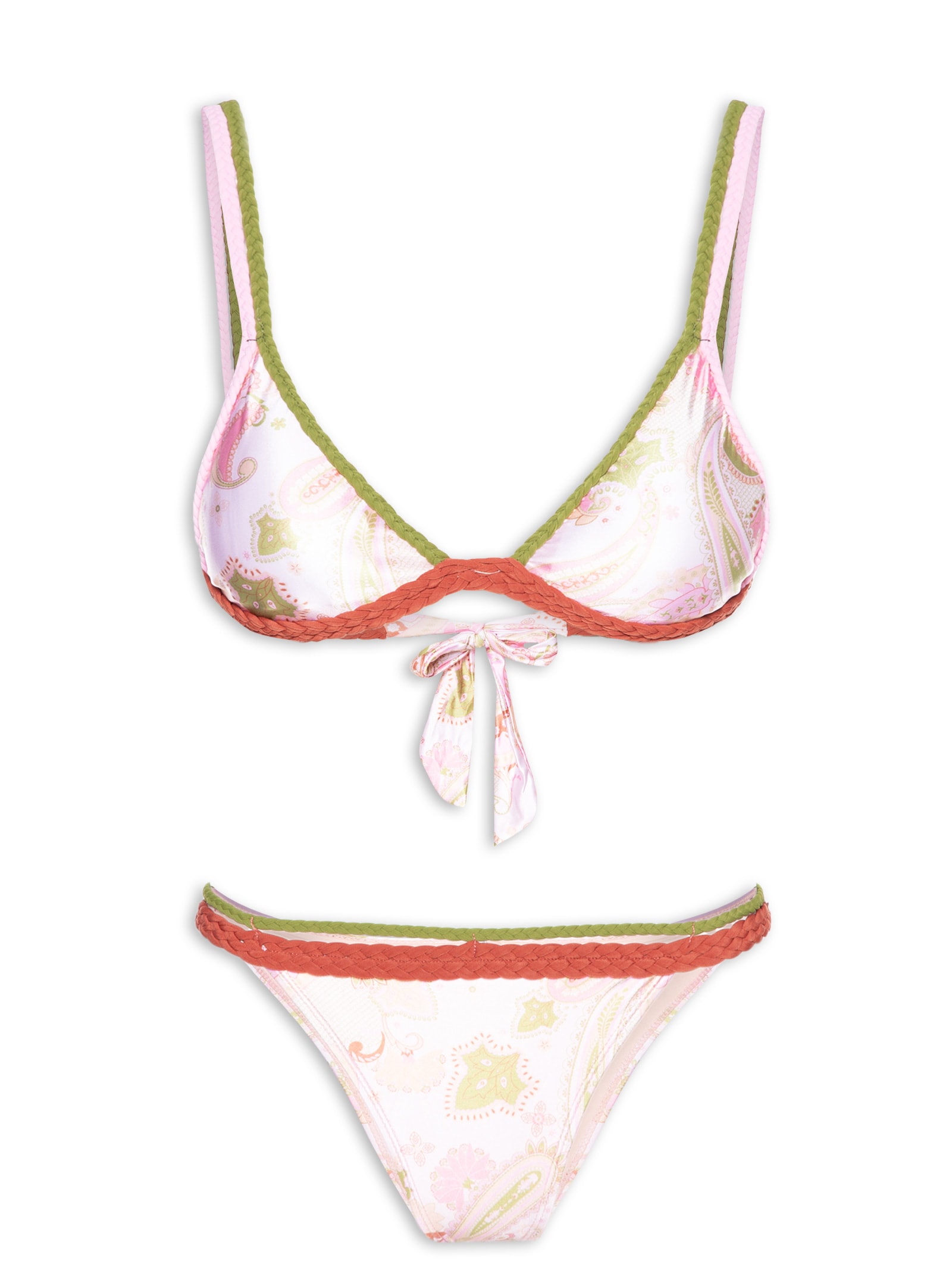 Biquíni Triângulo Estampado Rosa Mktbeach