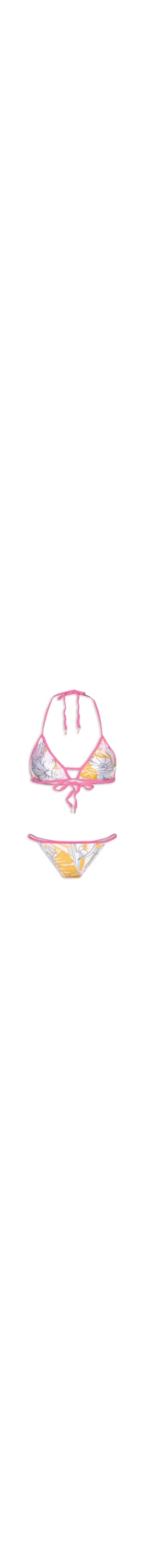 Biquíni Triângulo Estampado - Rosa