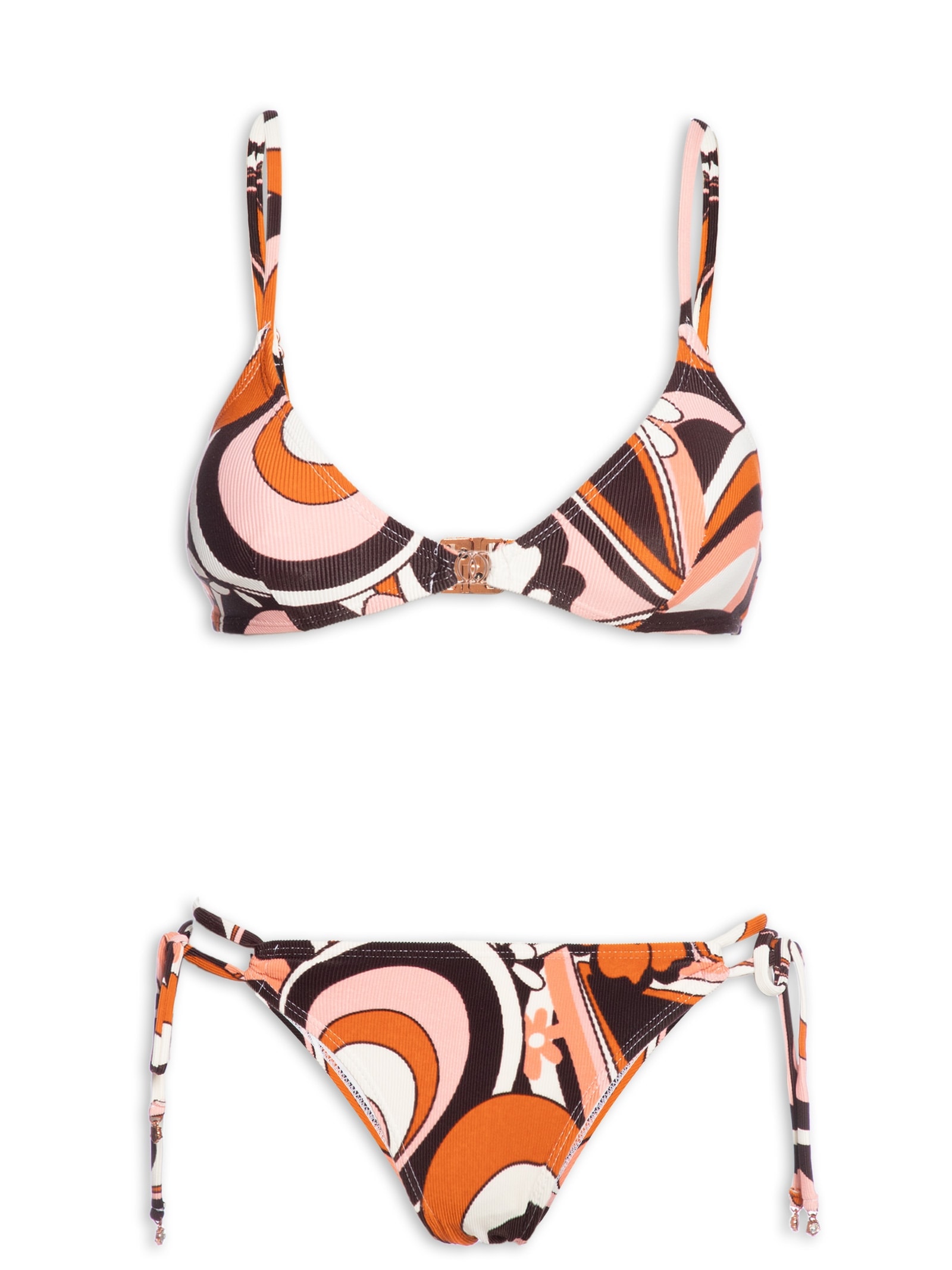 Biquíni Triângulo Estampado Rosa Mktbeach