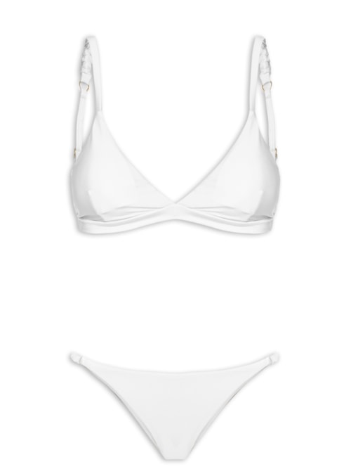 Biquíni Triangulo Liso – Branco