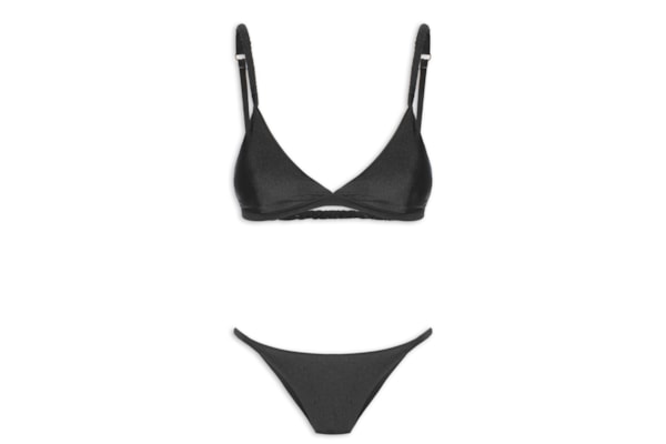 Biquíni Triângulo Liso - Preto