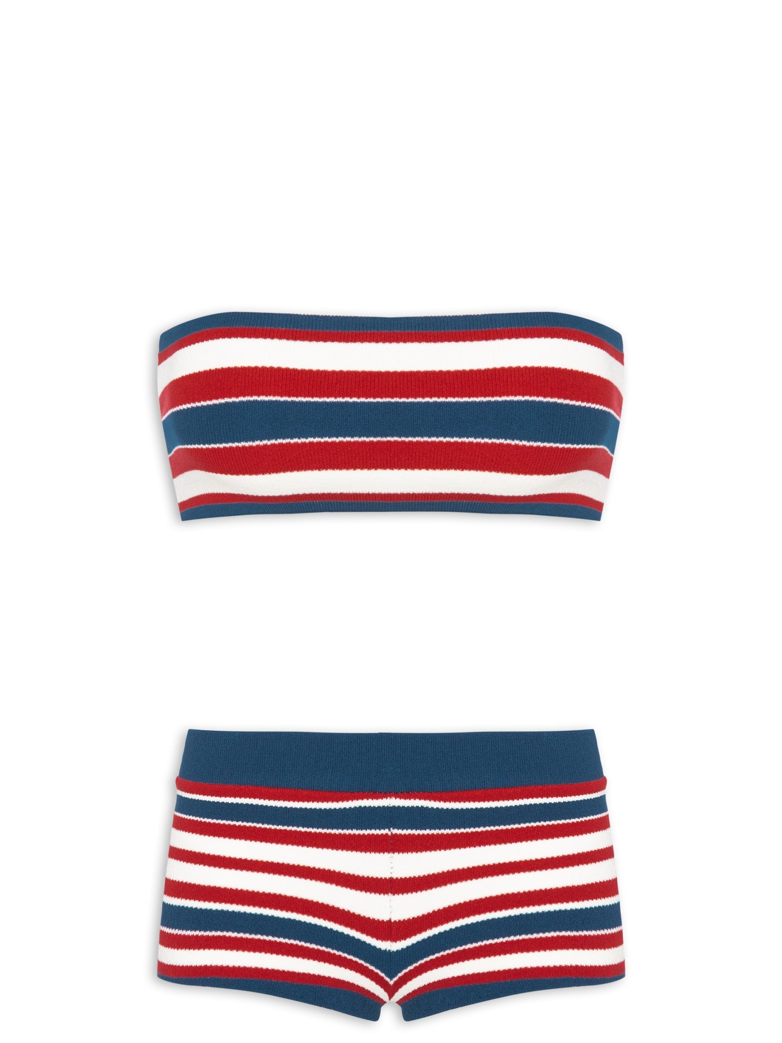 Biquíni Tricot Hibisco Azul Farm Praia