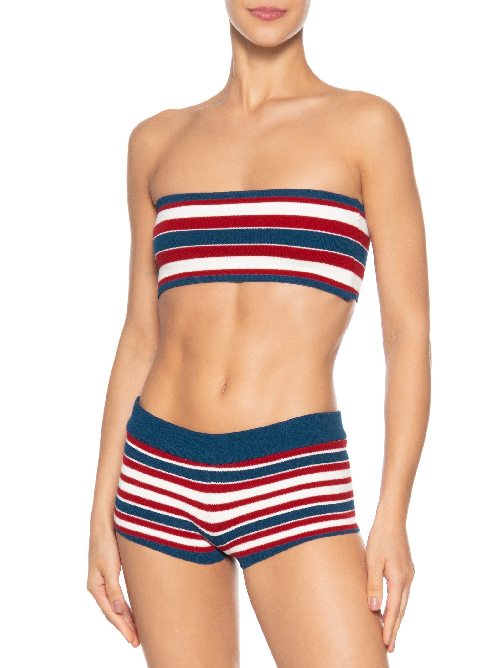 Biquíni Tricot Hibisco Azul Farm Praia