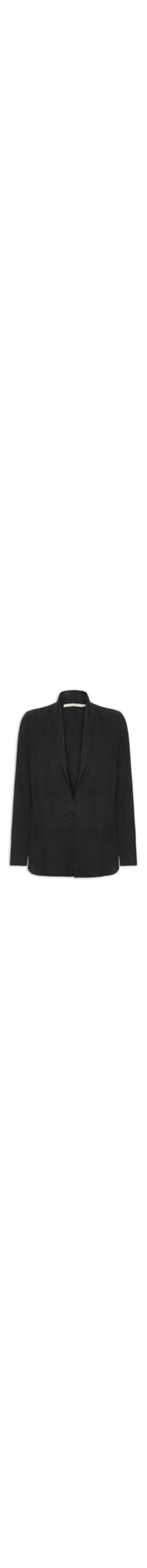 Blazer Alfaiataria Feminino com Bolsos - Preto