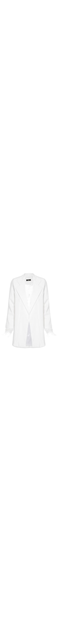 Blazer Crepe Feather Dreams - Branco