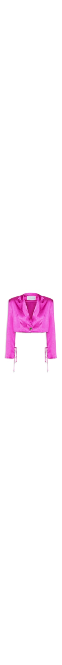 Blazer Cropped Com Top - Roxo