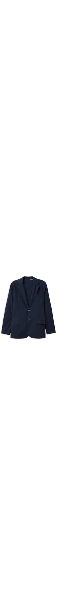 Blazer Em Linho e Algodão - Azul
