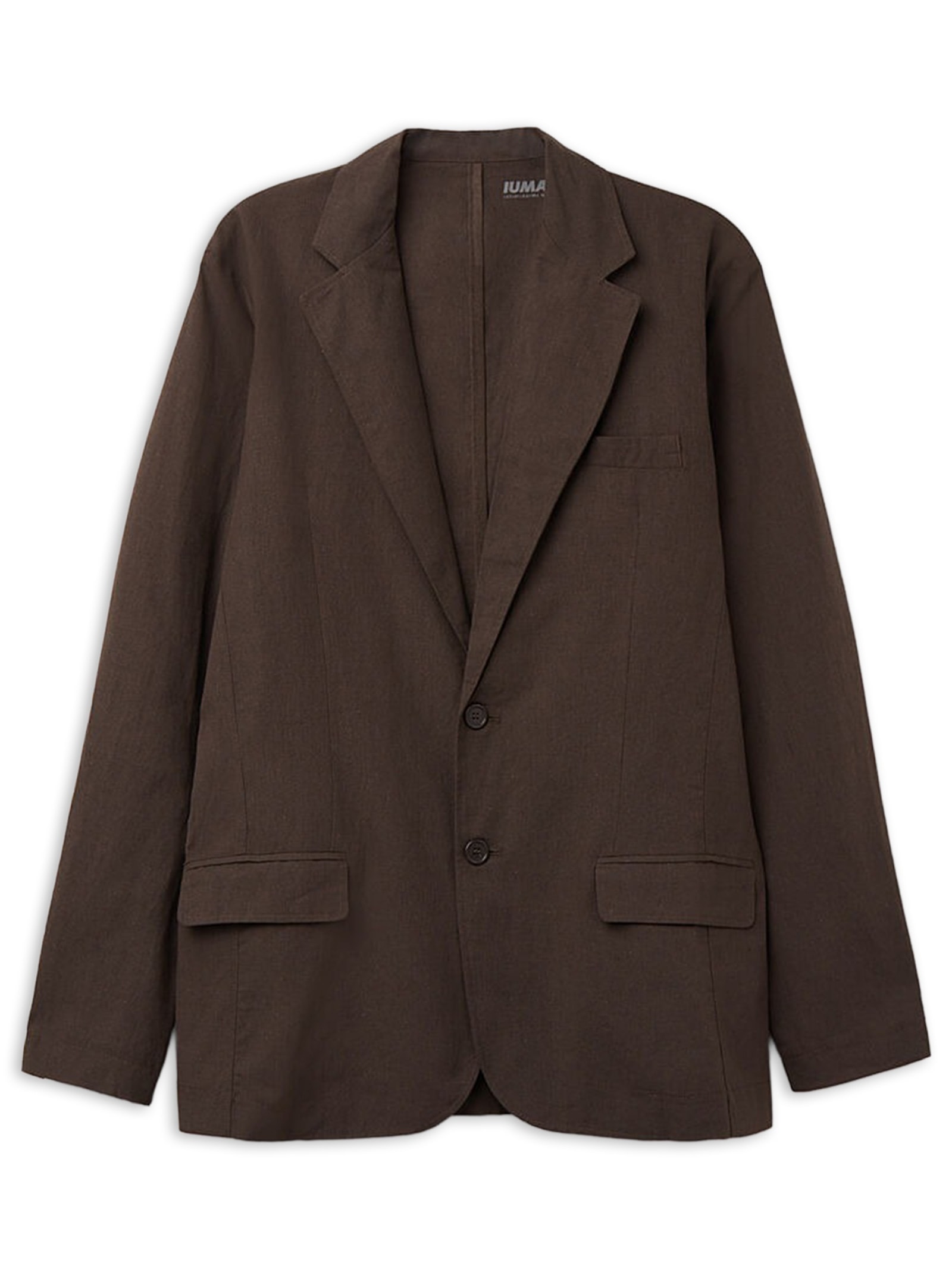 Blazer Em Linho e Algodão Marrom Intimissimi