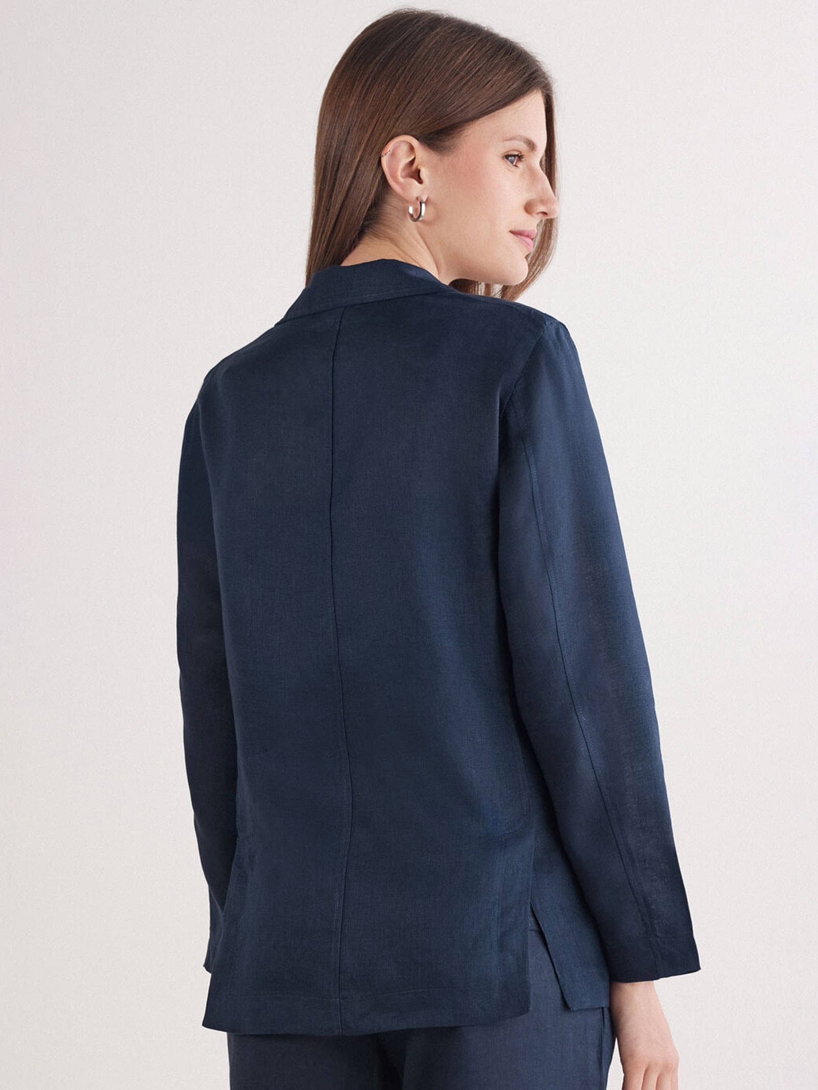 Blazer Em Linho Linho The Pure Linen Azul Intimissimi