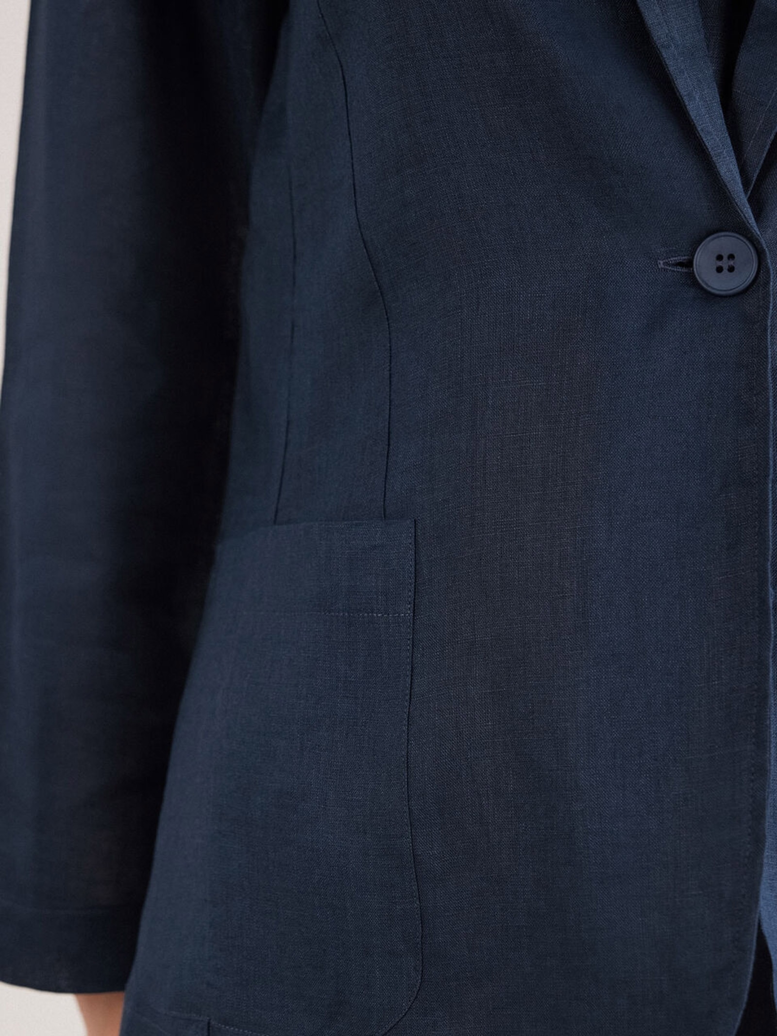 Blazer Em Linho Linho The Pure Linen Azul Intimissimi