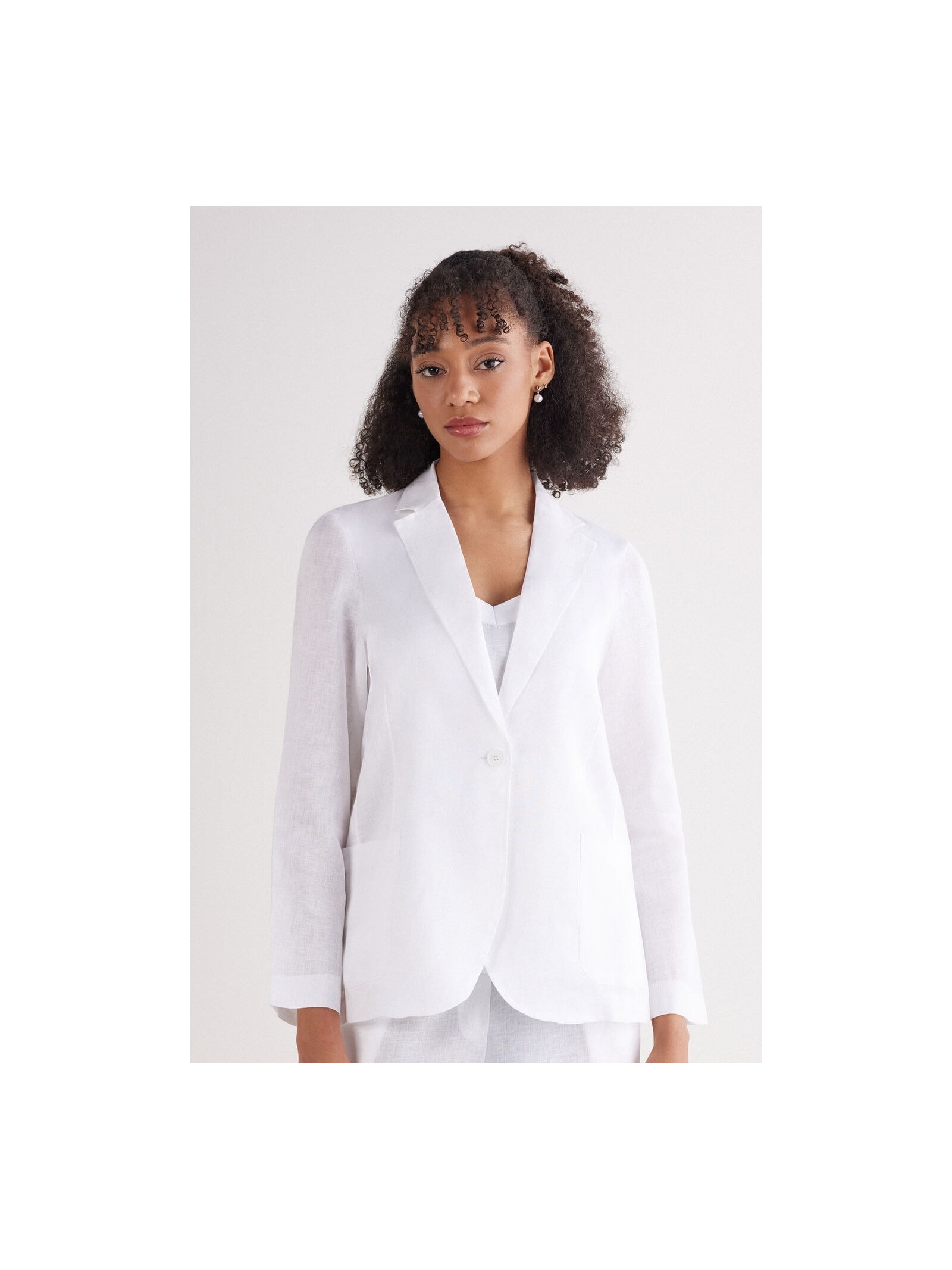 Blazer Em Linho Linho The Pure Linen Branco Intimissimi