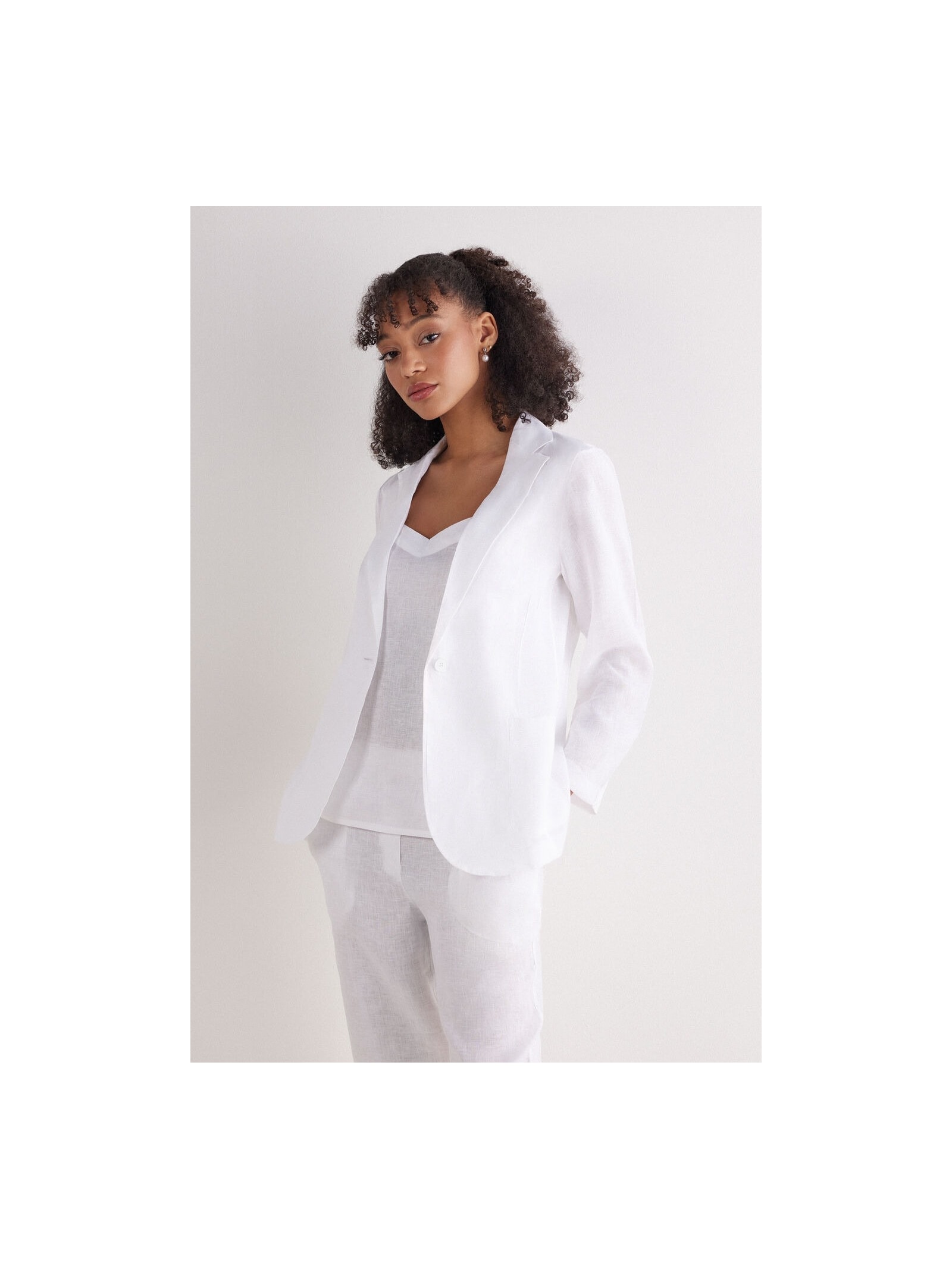 Blazer Em Linho Linho The Pure Linen Branco Intimissimi