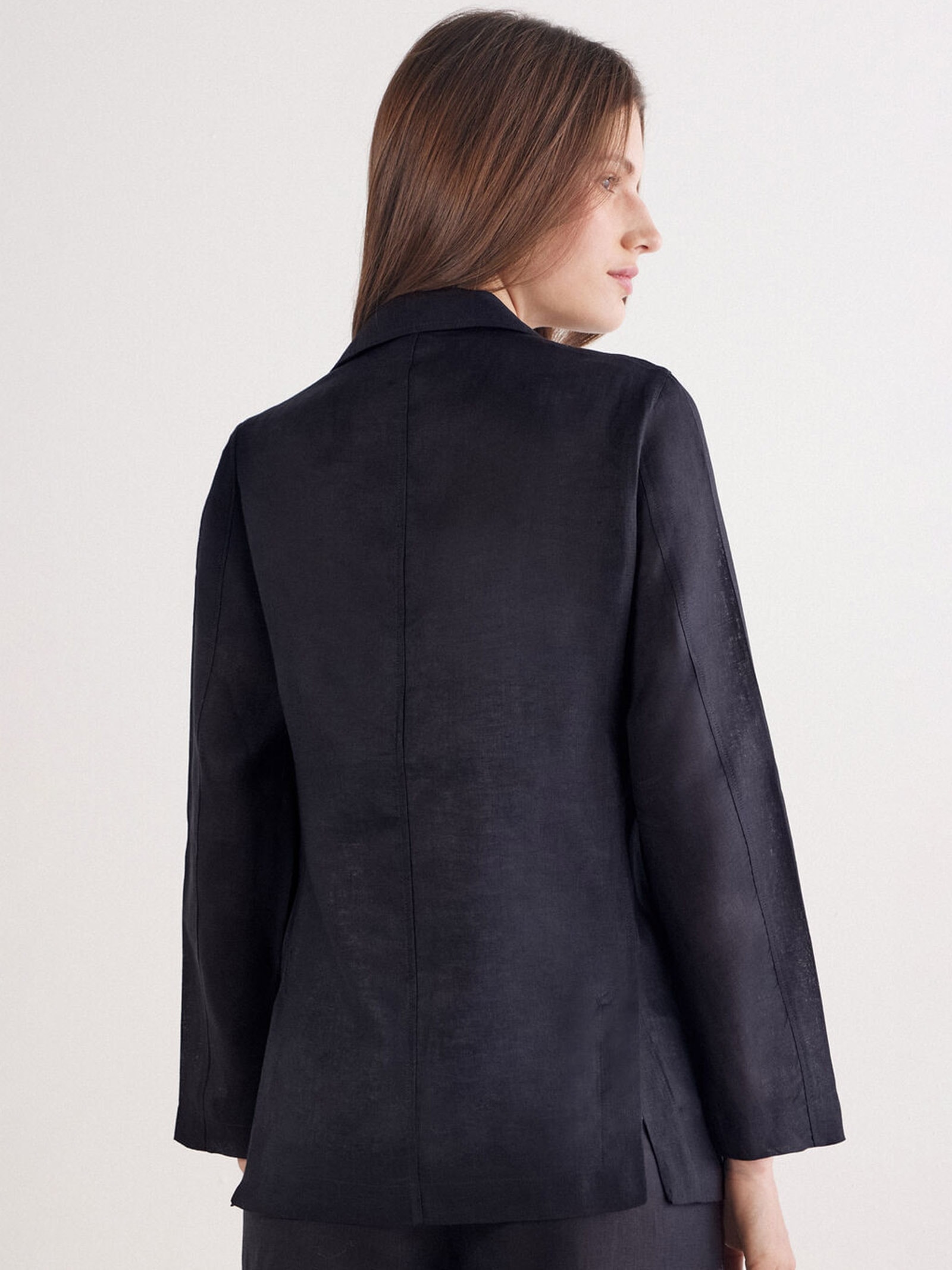 Blazer Em Linho Linho The Pure Linen Preto Intimissimi