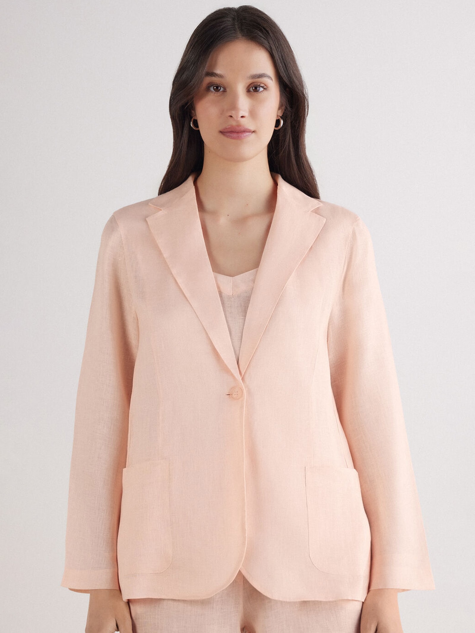 Blazer Em Linho Linho The Pure Linen Rosa Intimissimi