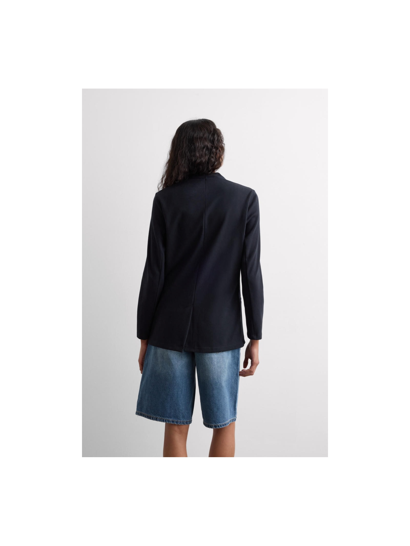 Blazer Estruturado Em Algodão Preto Intimissimi