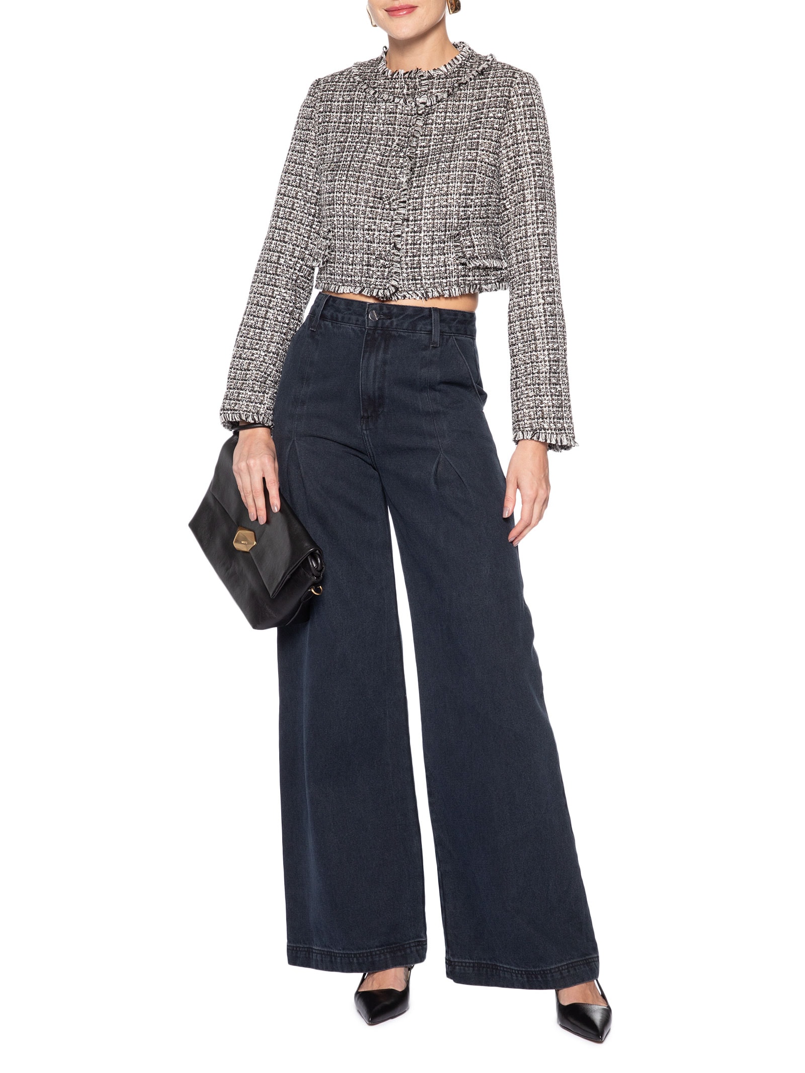 Blazer Feminina Cintia Cinza Le Lis