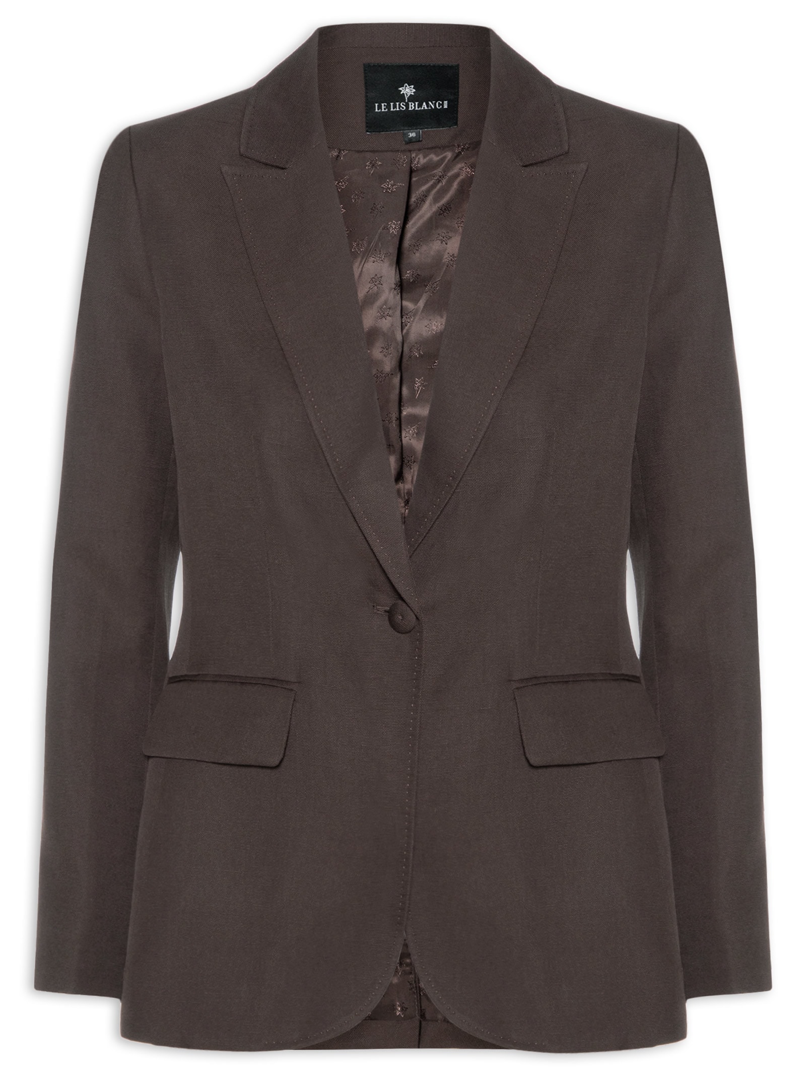 Blazer Feminina Julia IV Marrom Le Lis