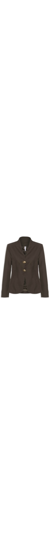 Blazer Feminino Acinturado Alfaiataria - Marrom
