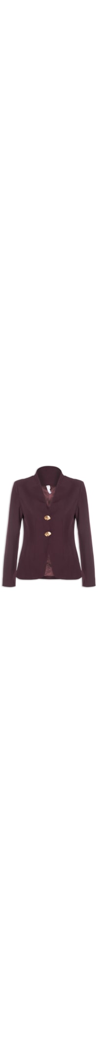 Blazer Feminino Acinturado Alfaiataria - Vermelho