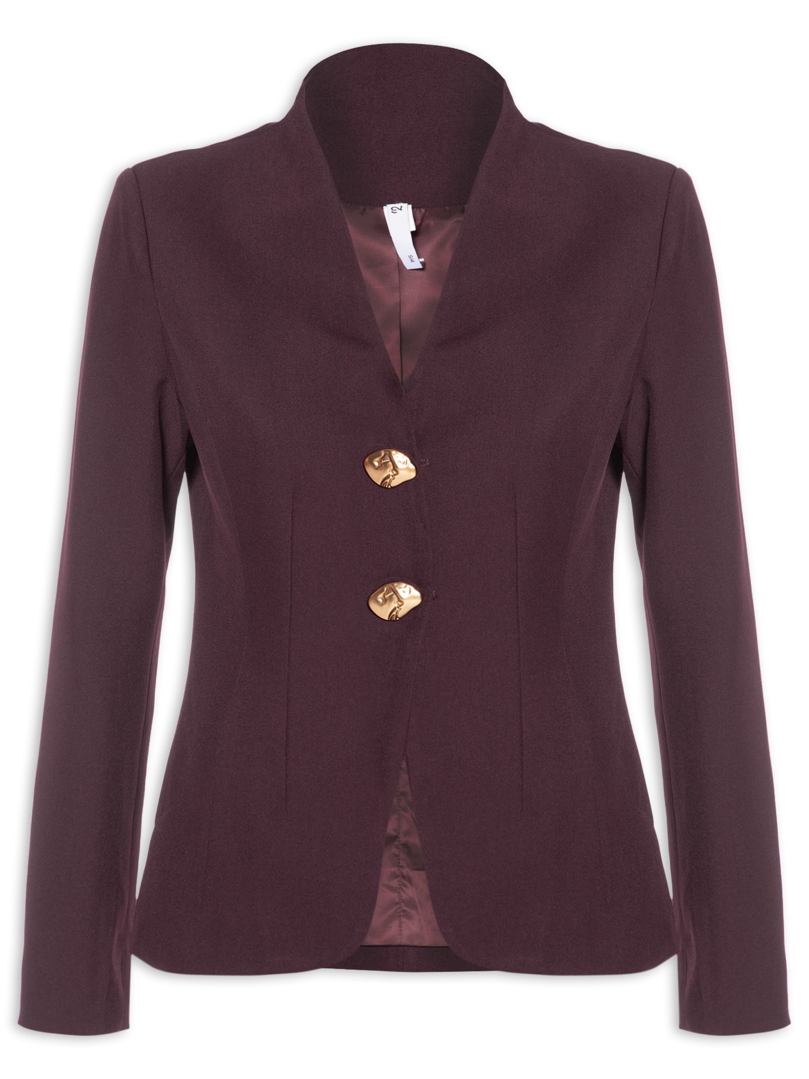 Blazer Feminino Acinturado Alfaiataria Vermelho '2Essential